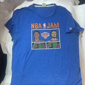 HOMAGE NBA Jam RJ Barrett/Jalen Brunson New York Knicks Graphic T-Shirt